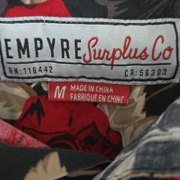 EMPYRE Surplus Co. Tropical short sleeve shirt - Picture 7 of 9